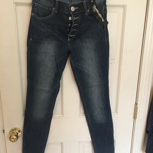 Express cropped legging jean high rise